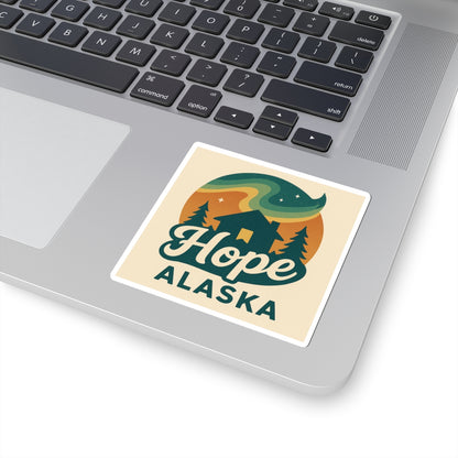 Hope Alaska Cabin Sticker