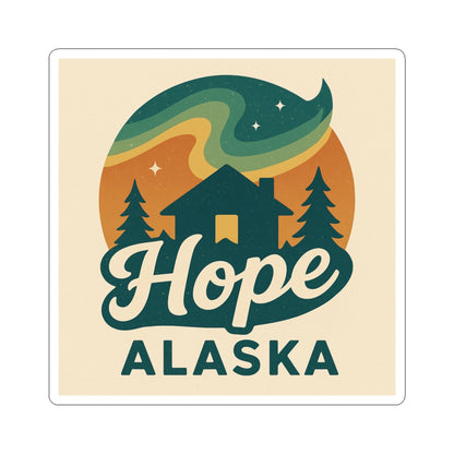 Hope Alaska Cabin Sticker